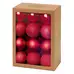 Christmas Tree Baubles Red 24 Pack