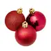 Christmas Tree Baubles Red 24 Pack