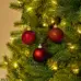 Christmas Tree Baubles Red 24 Pack