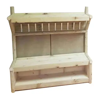 Wooden Coat Hook Stand