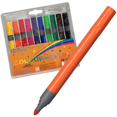 Chunky Colour Markers Assorted 12 Pack G3p95