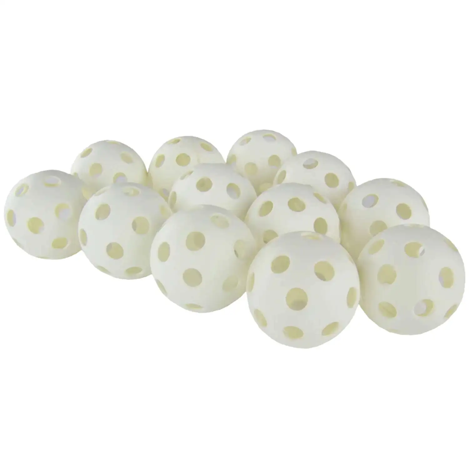 Floor Hockey Perforated Balls 12 Pack