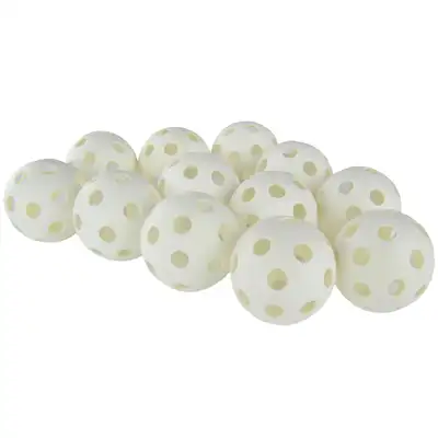 Floor Hockey Perforated Balls 12 Pack