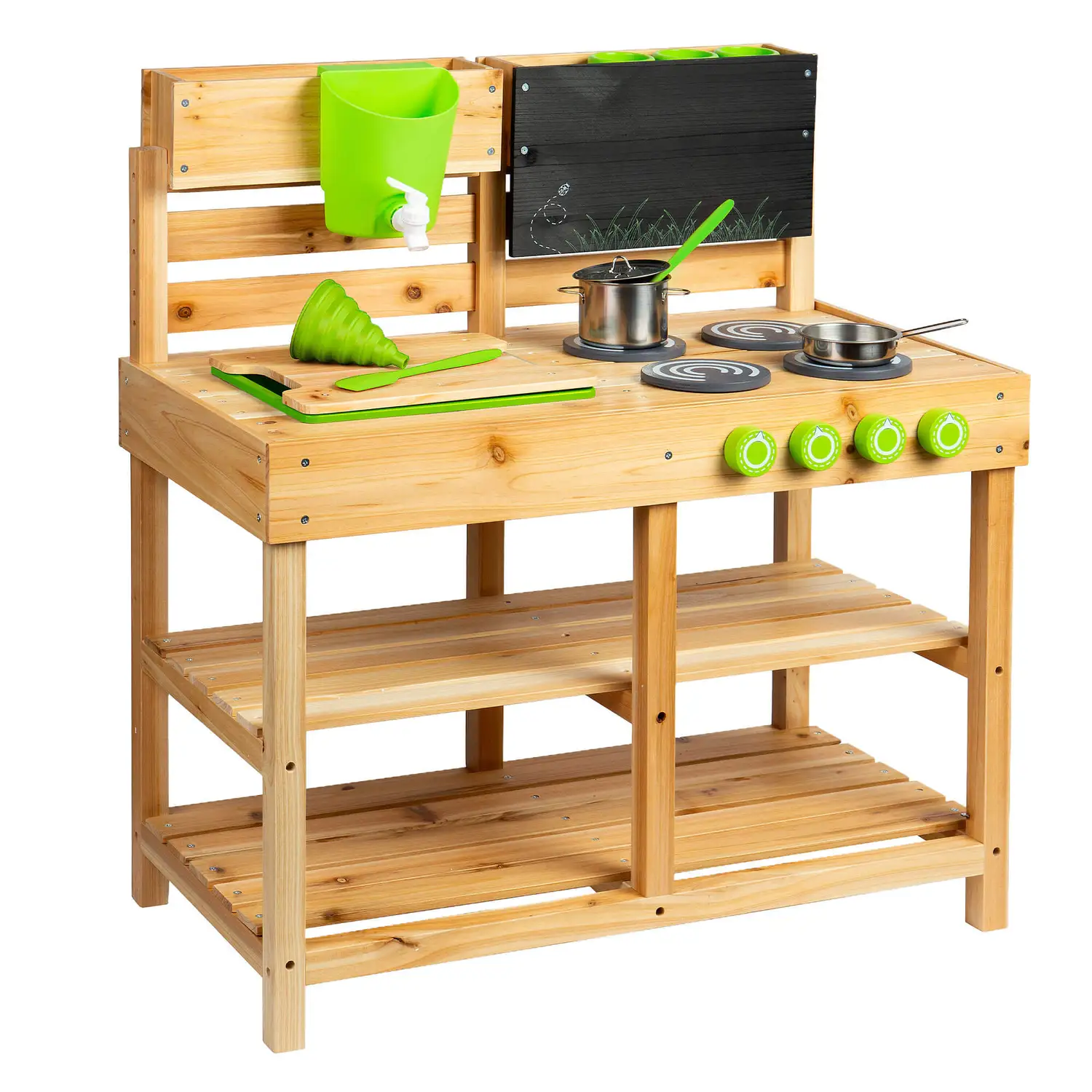 Wooden Mud Kitchen With Accessories