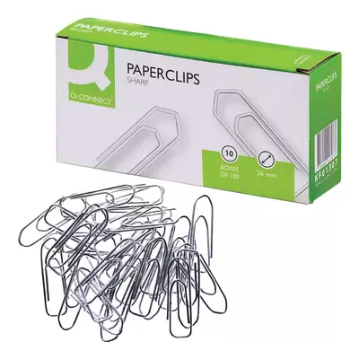 Paperclips Sharp 26mm 100 Pack