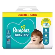 Pampers Baby Dry Nappies Size 4 84 Pack
