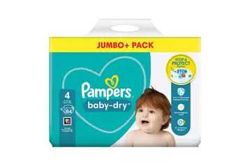 Pampers Baby Dry Nappies Size 4 84 Pack - Gompels - Care & Nursery