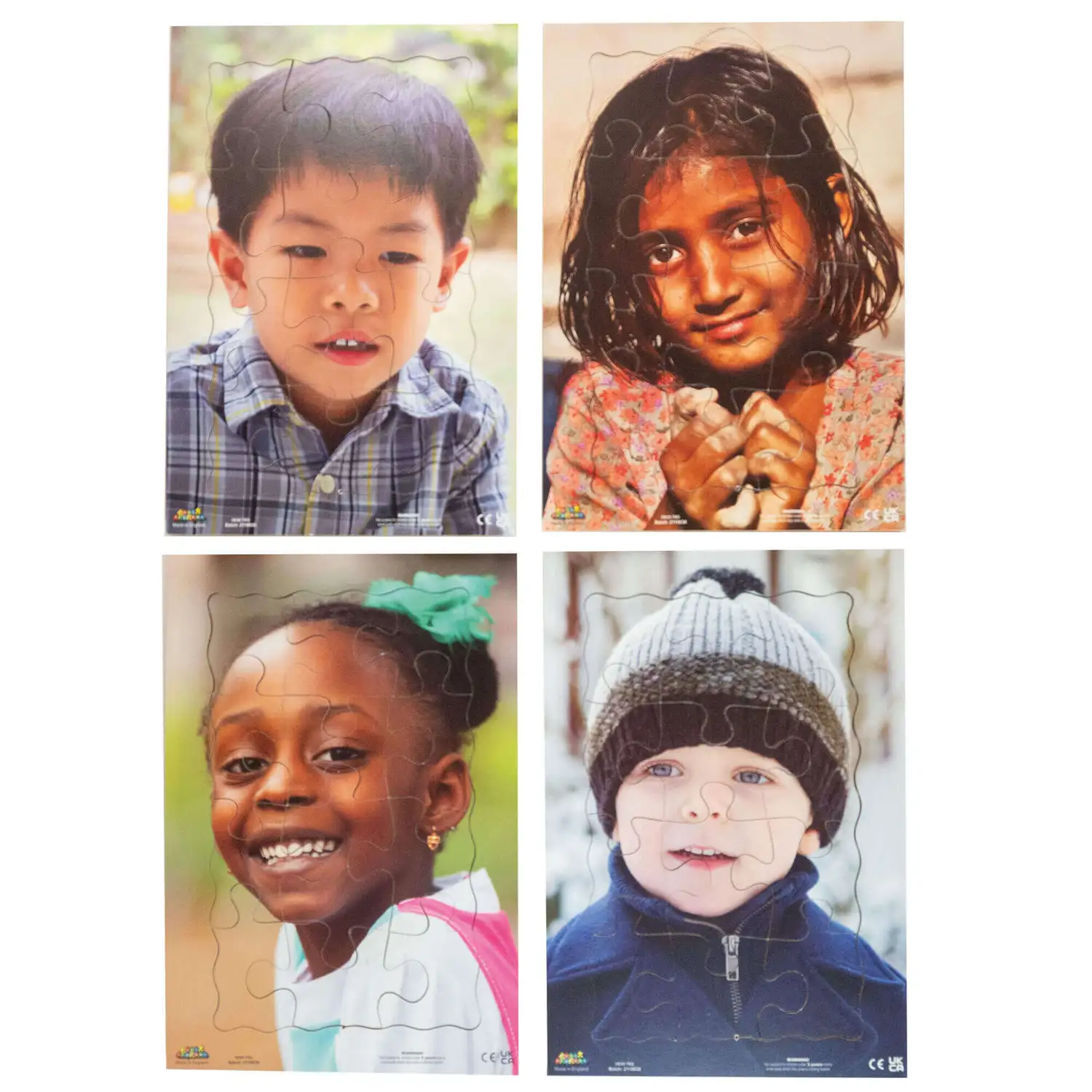Children of The World Puzzle 12 Piece 4 Pack