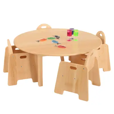 Circular Table Infant With 4 Chairs