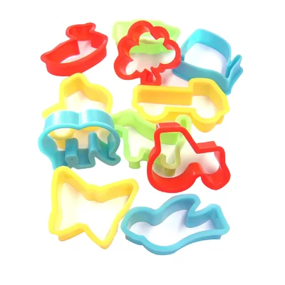 Plastic Cookie Cutters Set of 12