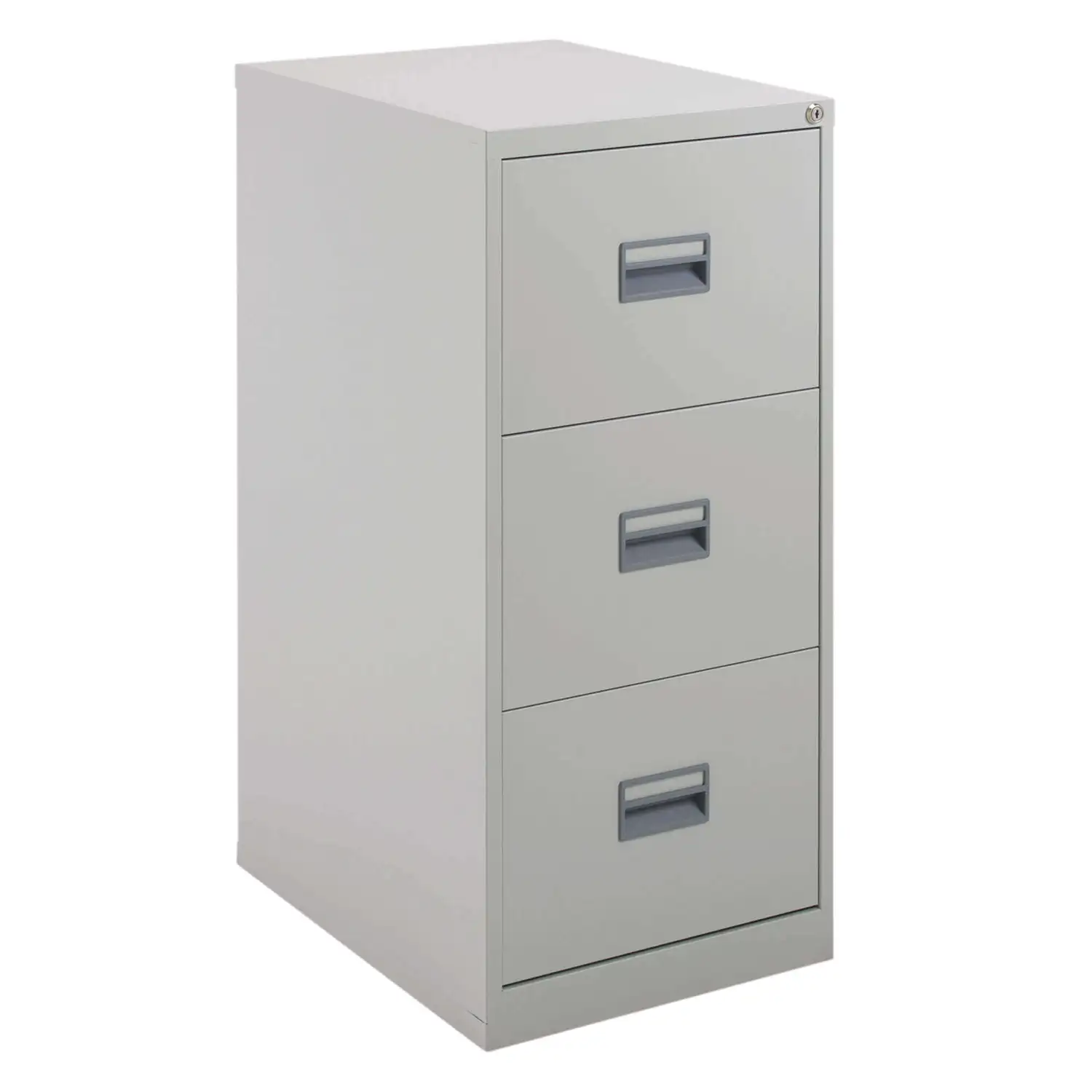 Filing Cabinet With 3 Drawers Grey 465 x 620 x 1000mm