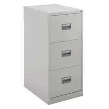 Filing Cabinet With 3 Drawers Grey 465 x 620 x 1000mm