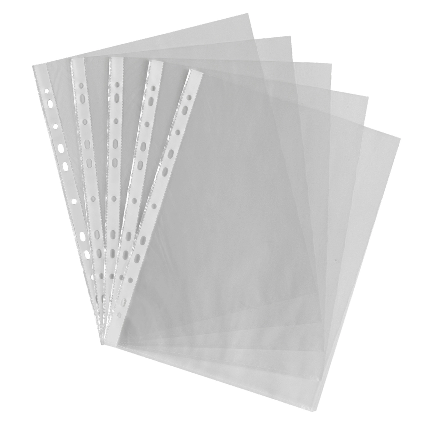 A4 Punched Pockets Clear 500 Pack G1p100