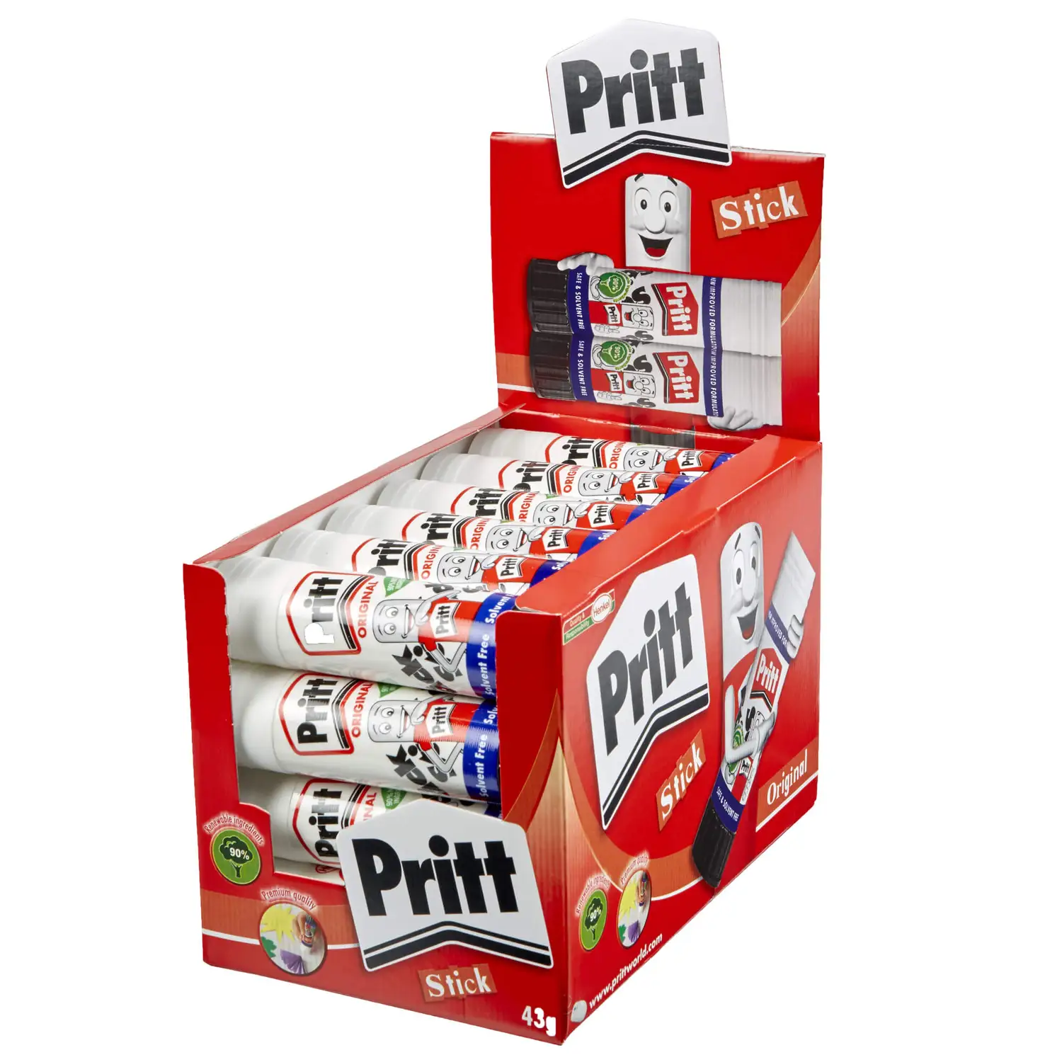 Pritt Glue Stick 43g 24 Pack G2p95
