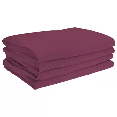 Fire Retardant Bedding Set Burgundy - Type: Single Duvet Cover 4 Pack