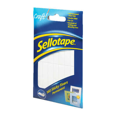 Sellotape Sticky Fixers Craft Pads 140 Pack