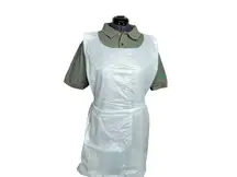 Proform Disposable Polythene Aprons White Flat 100 Pack G2p100