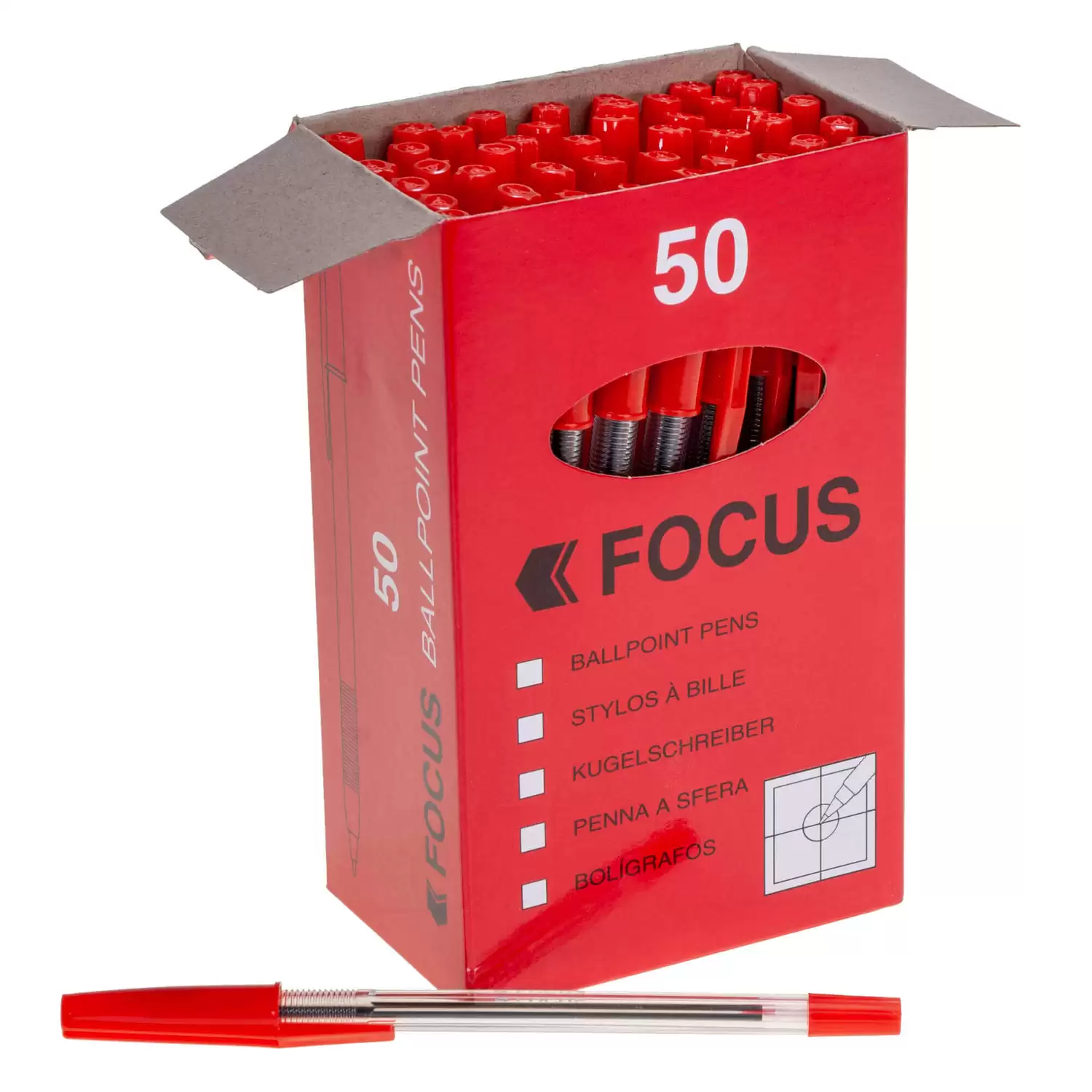 Medium Ballpoint Pen 50 Pack - Gompels - Care & Nursery Supply