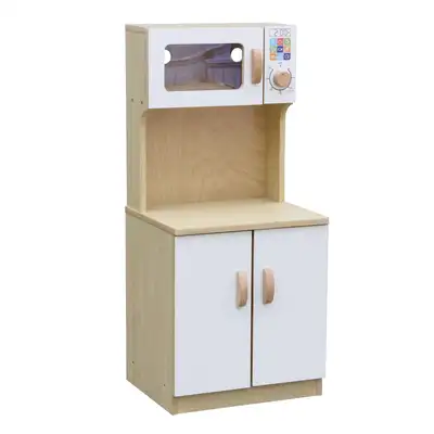 Wooden Cupboard With Microwave