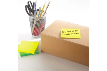 Officemate 3x3 Memo Pad With 100 Sticky Notes – 76x76mm, Pack Of 4, Yellow Recycled Paper