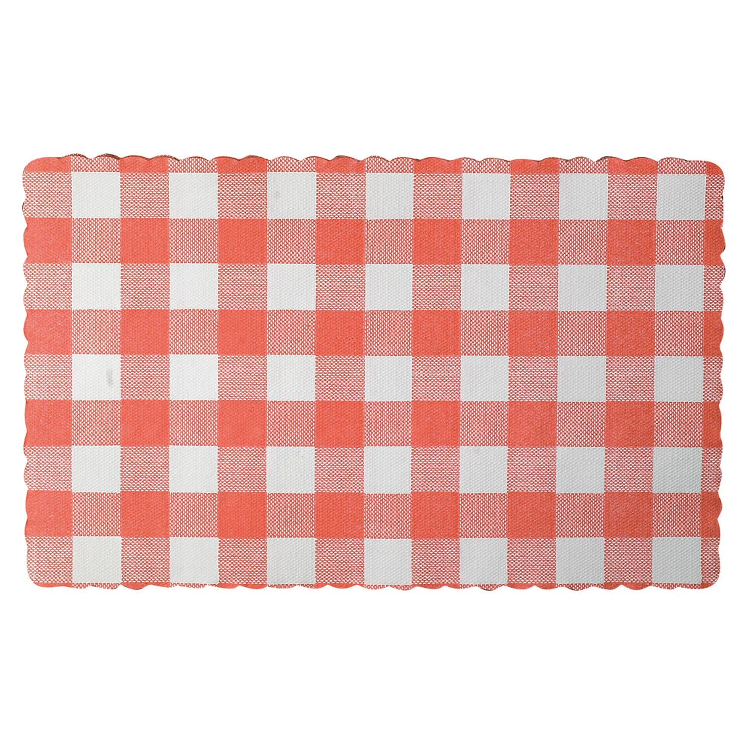 Placemats 23 x 37cm Red Gingham 250pk