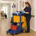 Soclean Janitorial Trolley With Lockable Cabinet