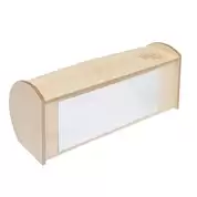 Mini Shelf Unit With Mirror Back Maple