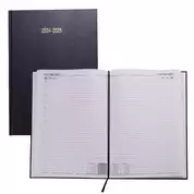 Academic Year Diary 2024/2025 Day To Page Black A4