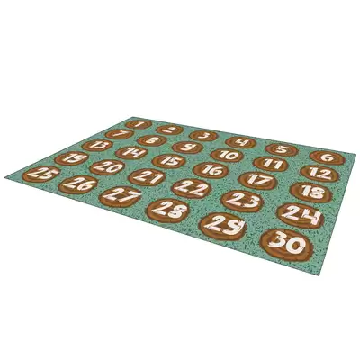 Number Logs Learning Rug 2.5m x 3.6m