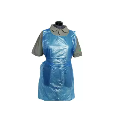 Proform Disposable Polythene Aprons Flat 100 Pack - Colour: Blue