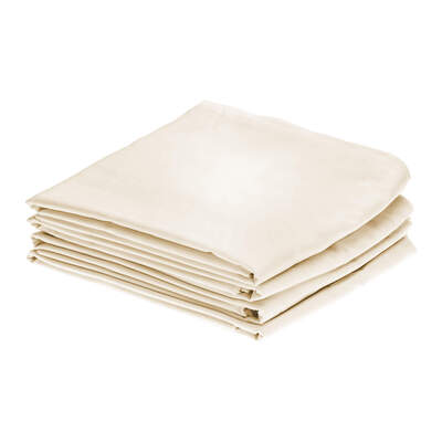 Fire Retardant Bedding Set Cream - Type: Pillowcase Pair 4 Pack