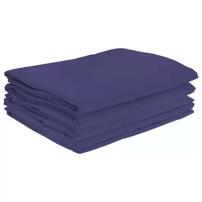 Fire Retardant Bedding Set Navy - Type: Single Flat Sheet 4 Pack