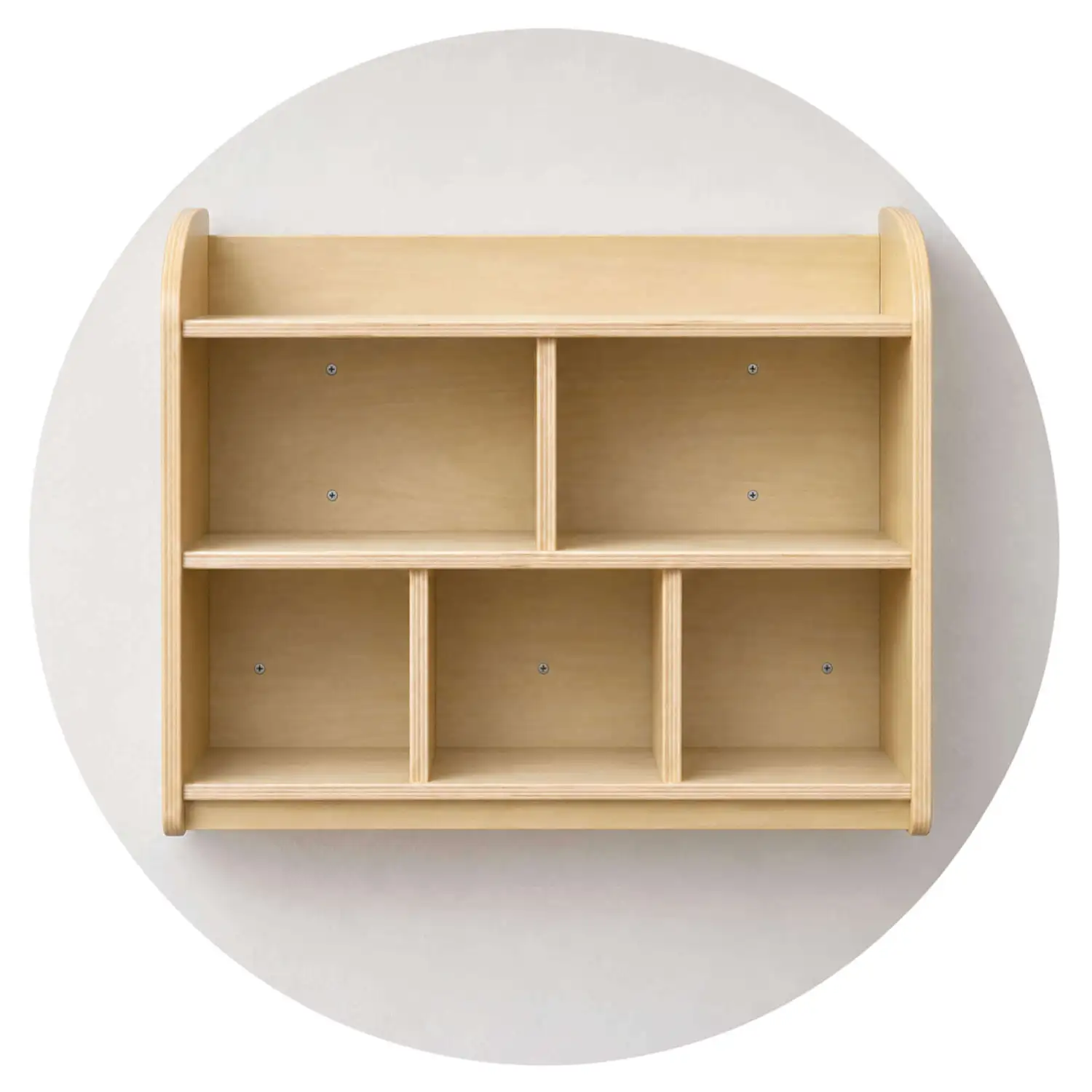 Wall Mounted Nappy Storage Shelves