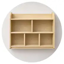Wall Mounted Nappy Storage Shelves