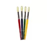 Round Tip Paint Brush Coloured Handles x 4