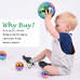 Sensory Reflective Colour Burst Balls 4 Pack