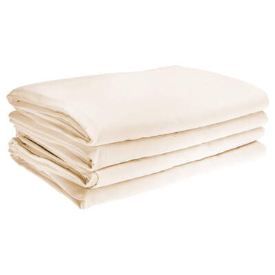 Fire Retardant Bedding Set Cream - Type: Single Duvet Cover 4 Pack