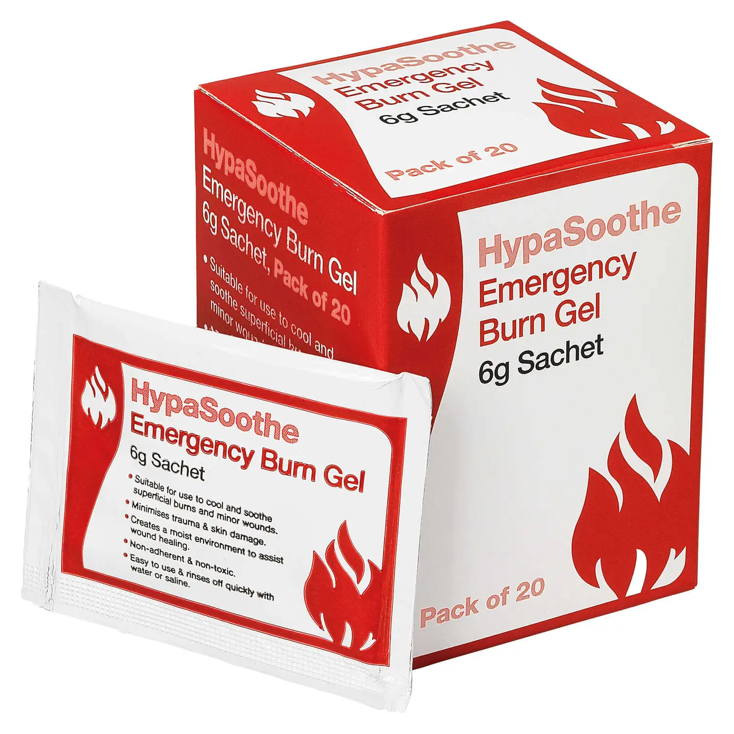Emergency Burn Gel Sachet 6g 20 Pack