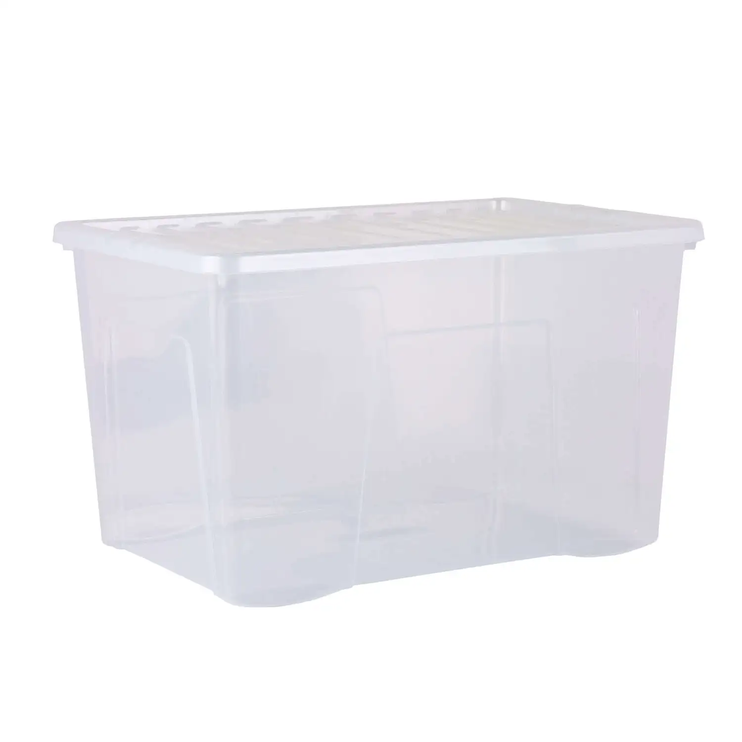 Wham Storage Box and Lid 110 Litre Clear 3 Pack Gompels Care