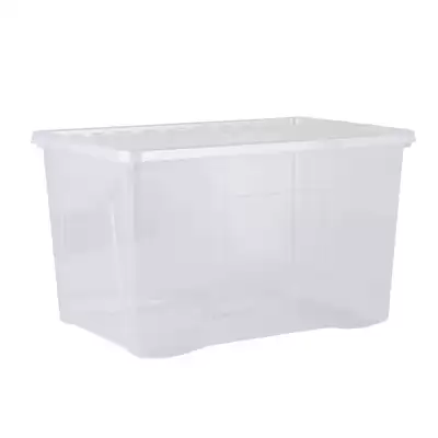 Wham Storage Box and Lid 110 Litre Clear 3 Pack