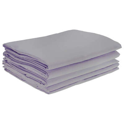 Fire Retardant Bedding Set Silver - Type: Single Flat Sheet 4 Pack