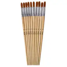 Artyom Round Brushes Long Handle Size 14 10 Pack
