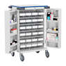 Roll Type Pouch Compatible 24 Tray Trolley With High Security Bolt Lock