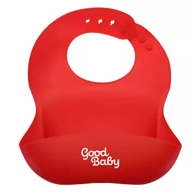 Good Baby Silicone Bibs Red 10 Pack