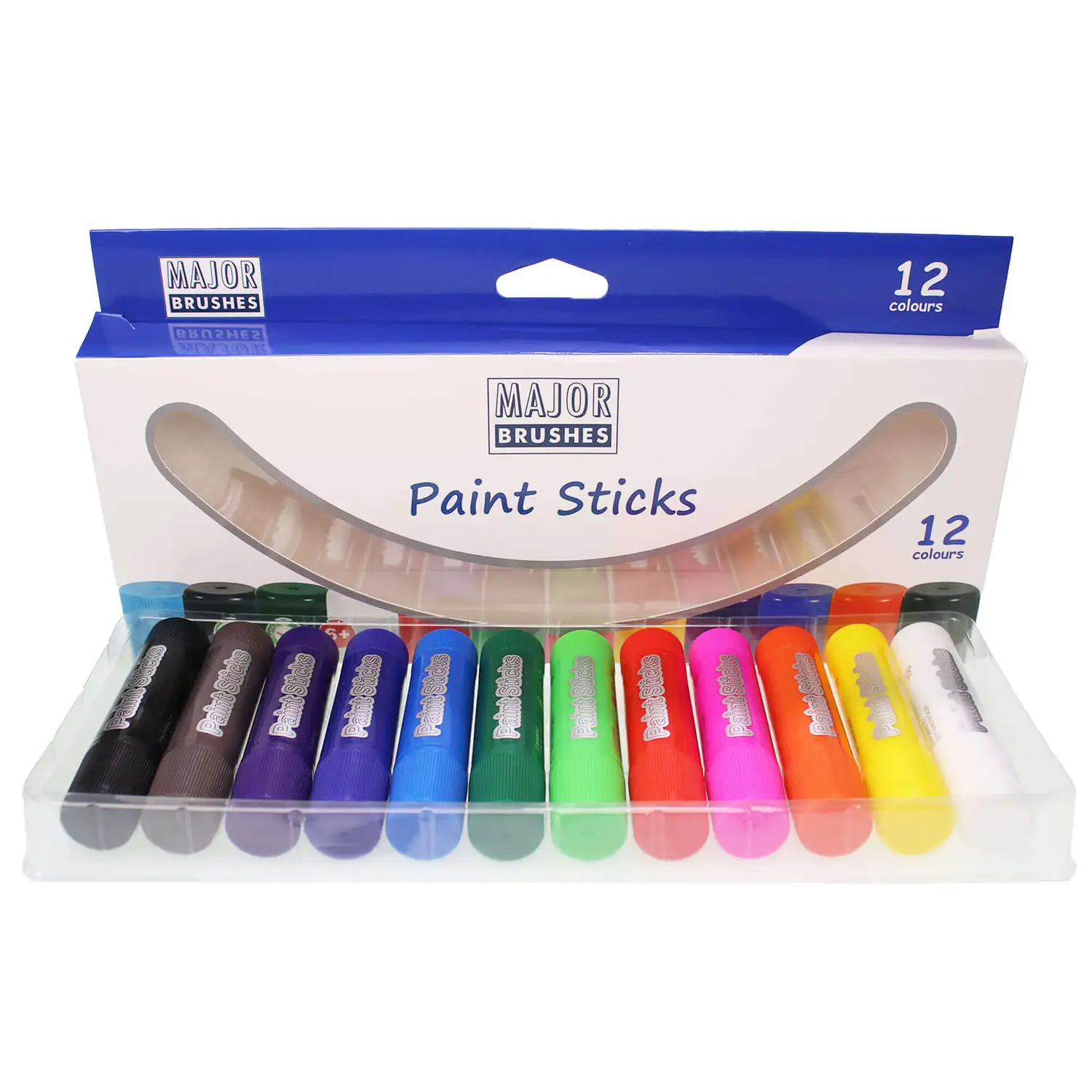 Assorted Paint Sticks Bright 12 Pack G3p100
