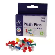 Push Pins Assorted 100 Pack