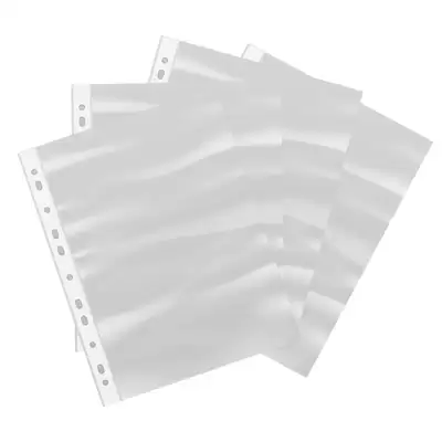 Writy A4 Punched Pockets Clear 100 Pack