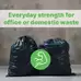 Soclean Black Bin Bags Everyday Strength 200 Pack