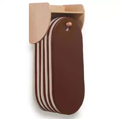 Wall Mounted Sleep Mat Unit With 10 Sleep Mats - Colour: Brown