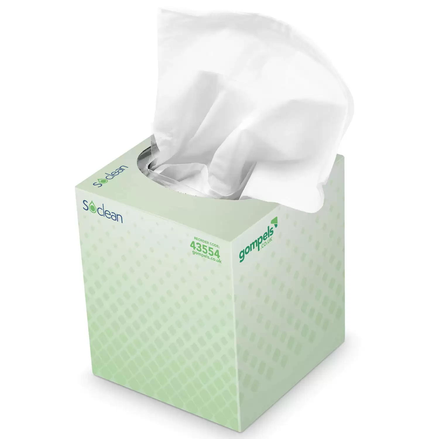 Soclean Cube Facial Tissues 2ply 36 Pack - Gompels - Care & Nursery ...